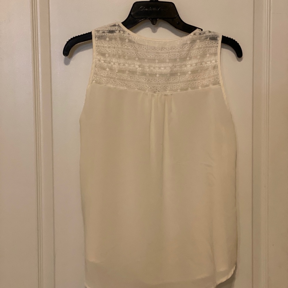 Cream lace top